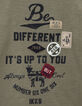 Khaki Jungen-T-Shirt Biobaumwolle Schriftzug Badge-5
