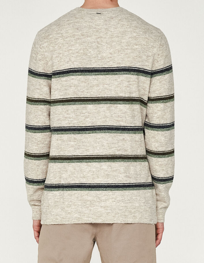 Men’s mastic triple-stripe knit sweater - IKKS