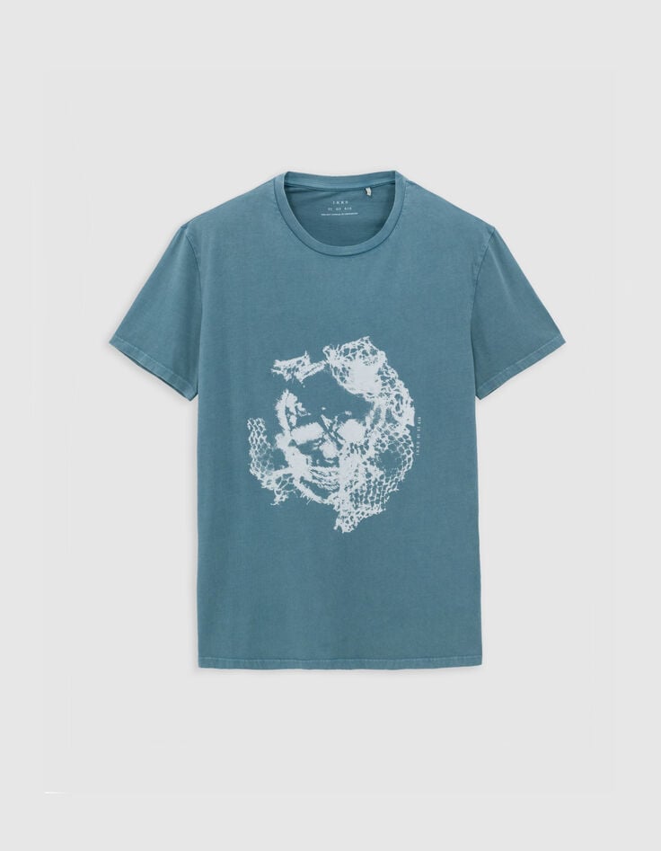 Herren-T-Shirt Sturmmotiv, Totenkopf-6