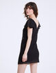 Vestido corto de gasa bordados estrellas perlas joya mujer-3