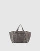 Sac LE 1440 MEDIUM DENIM matelassé chevrons femme-3