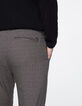 Pantalon vison &agrave; carreaux Homme-6