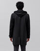 Trench noir à parementure-capuche amovible Homme-3