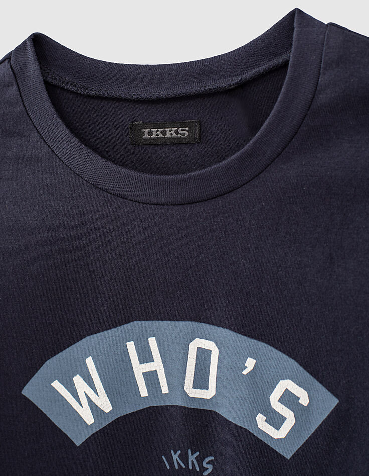 Marineblaues Jungen-T-Shirt mit Anker-Motiv-5