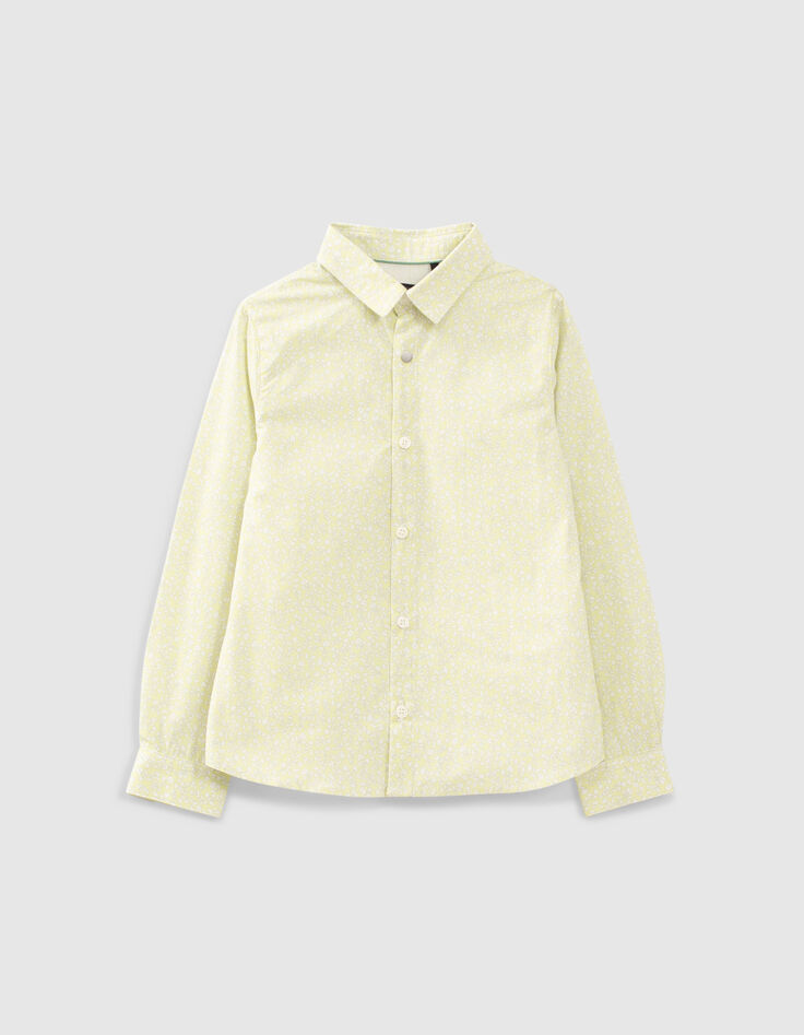 Lemon Jungenhemd mit Blumenprint-1