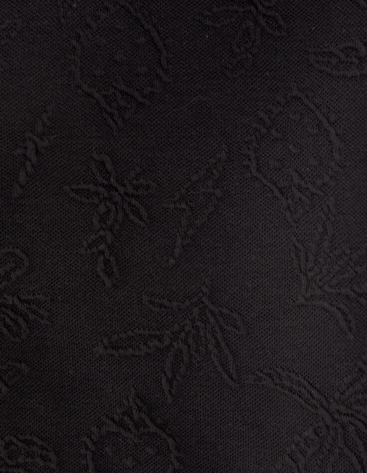Schwarze Sweatstoff-Mädchenjacke mit Dschungel-Rock-Motiv-8