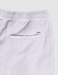 Men's lilac Lyocell&reg; and linen Bermuda shorts-8