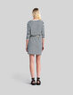 Vestido marinero crudo insignia manga Mujer-3