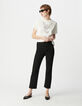 Tee-shirt blanc coton bio à nouer statue ailée Femme-1