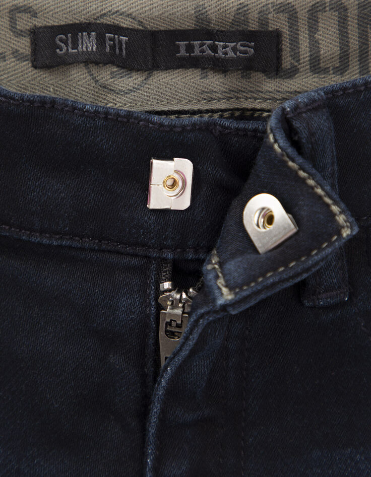 Vaqueros slim blue black pespuntes espigas niño-9