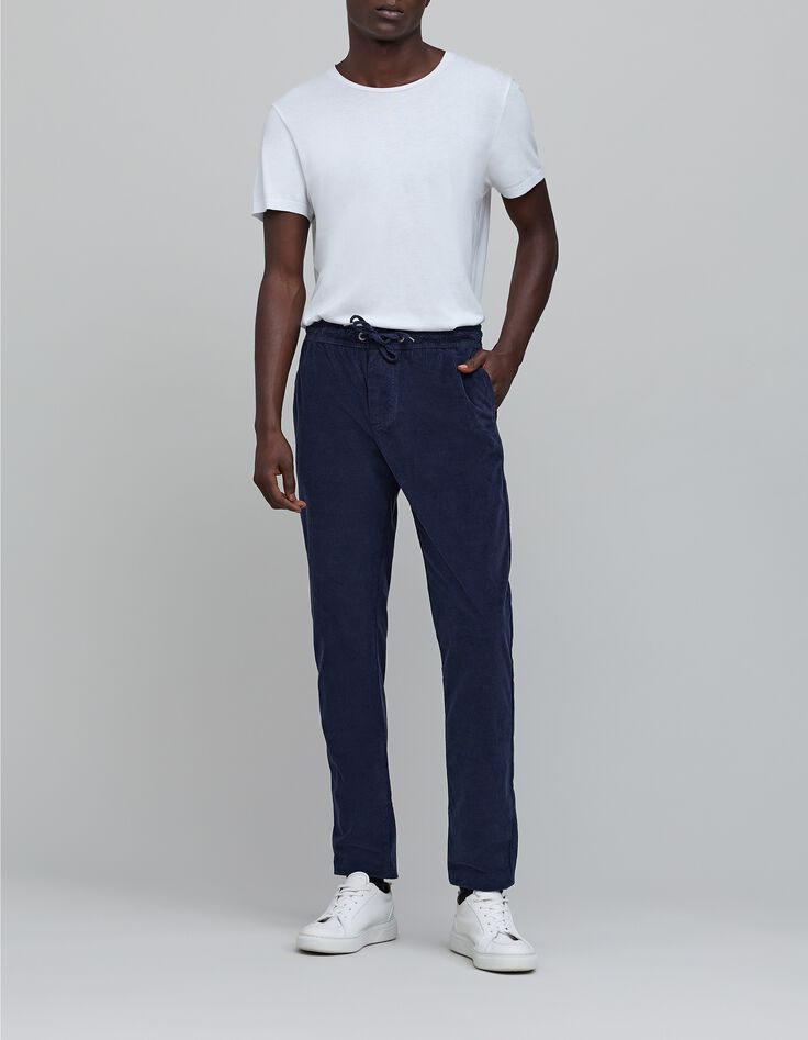 Men's indigo corduroy jogpants-1