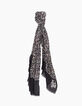 Chèche apport laine imprimé plumes "Rock Spirit" femme-1