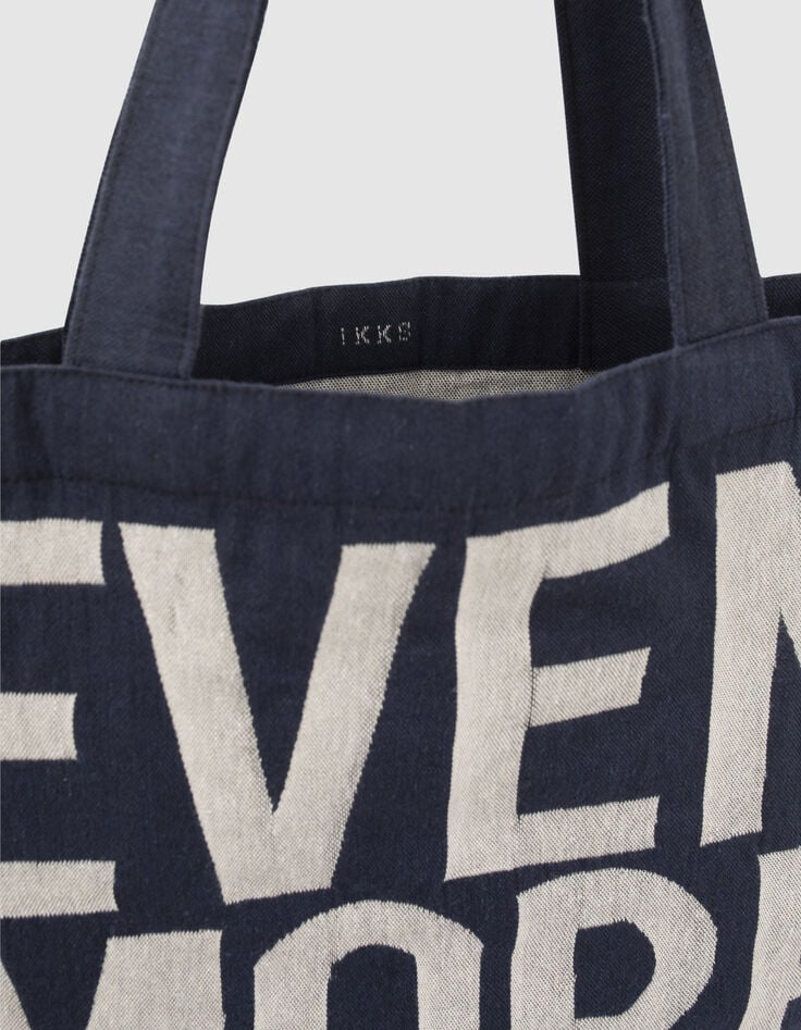 Marineblaue Damen-Totebag made in France-2