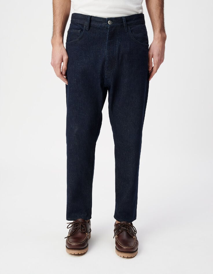 Blaue Gaucho Cropped Jeans Herren-2