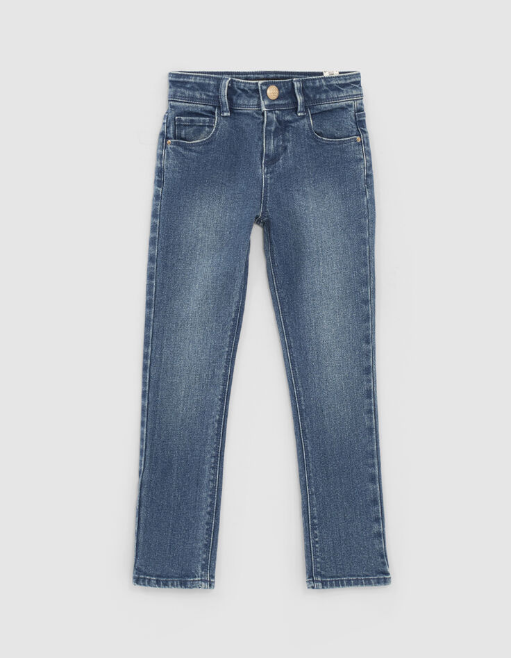 Vaqueros slim medium blue con fular ni&ntilde;a -3