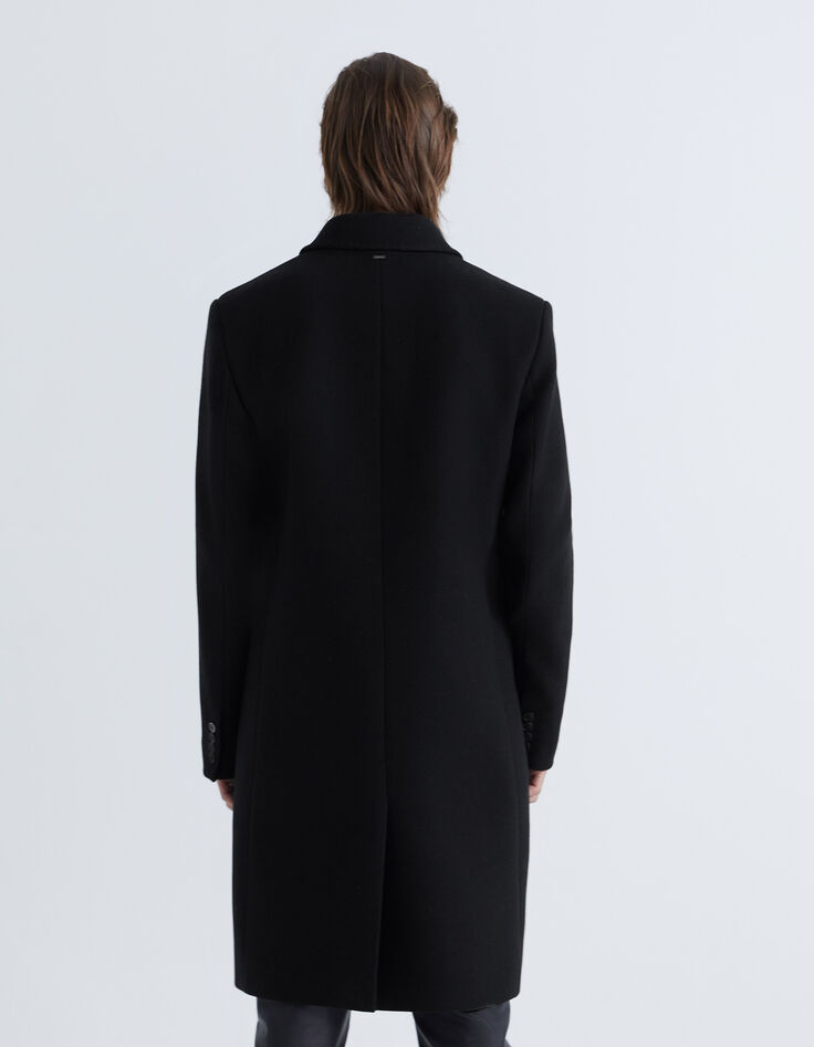 Men’s black Pure Edition double-breasted coat-3