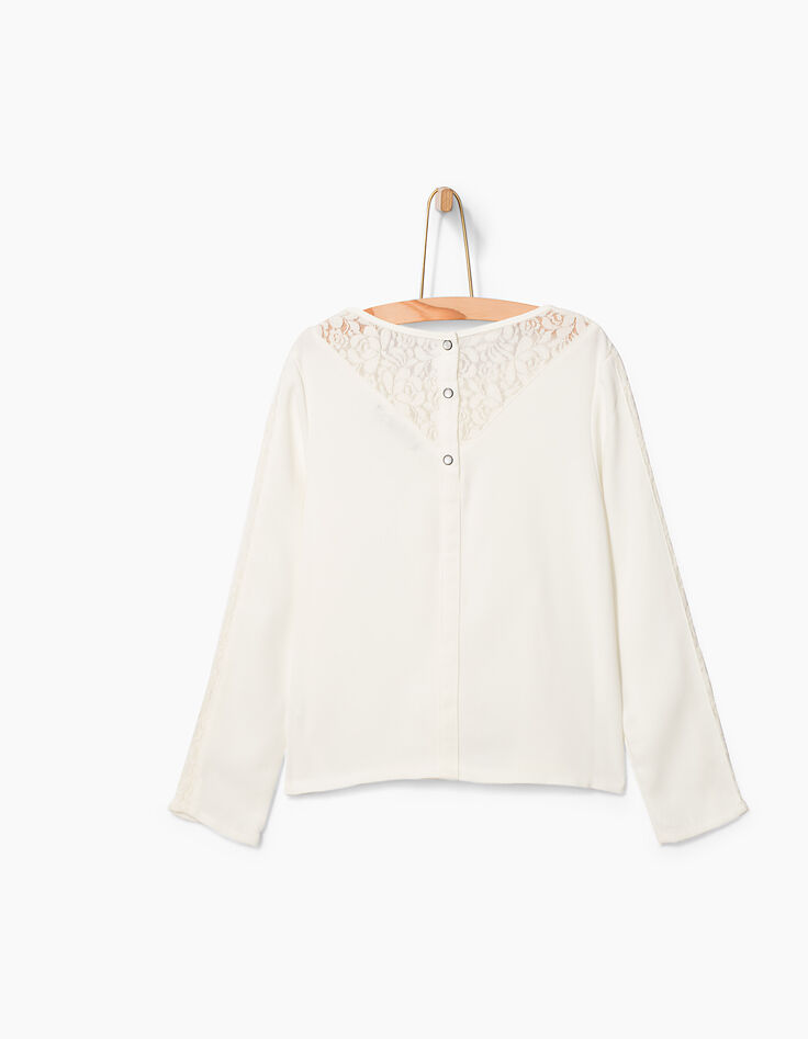 Ecru blouse meisjes-2
