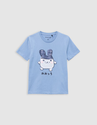 Blaues Jungen-T-Shirt, Bio, Pailletten, TAMAGOTCHI x IKKS - IKKS