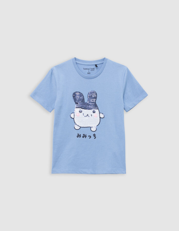 Blaues Jungen-T-Shirt, Bio, Pailletten, TAMAGOTCHI x IKKS-1