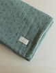 Colcha verde gasa de algodón bio invierno GABRIELLE PARIS-2