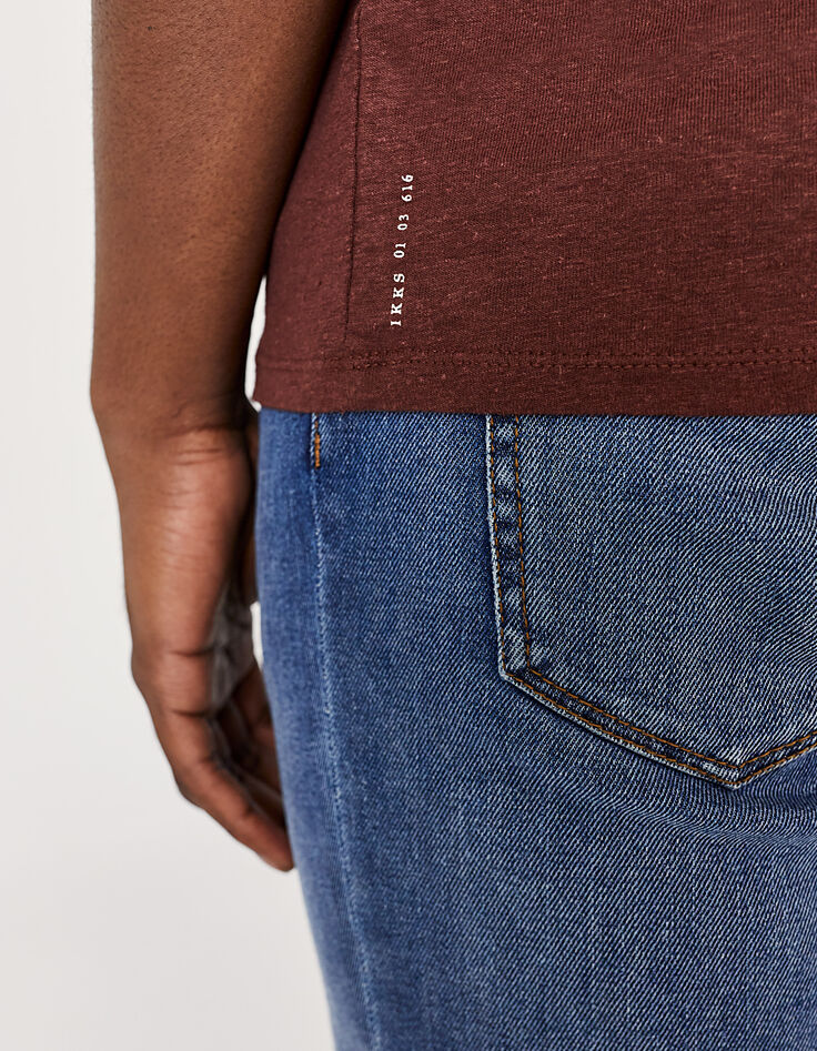 Tee-shirt terracotta en chanvre certifié Homme-5
