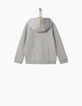 Boys’ zip-up grey cardigan-3