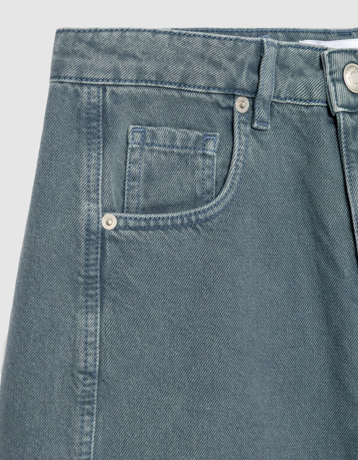 Jean balloon bleu Femme-8