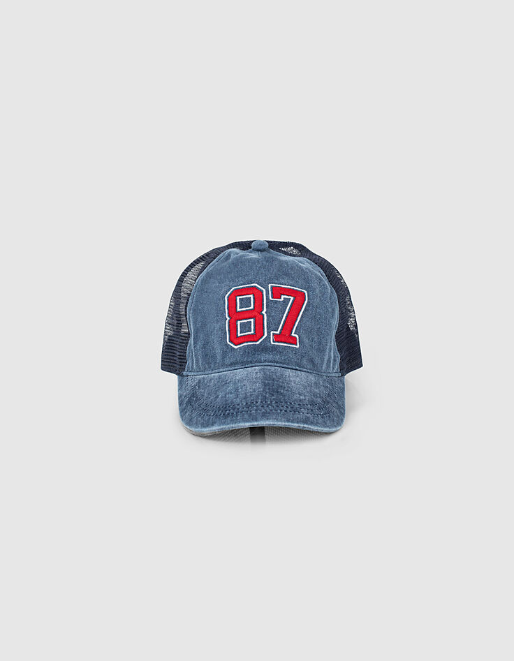 Casquette navy brodée 87 garçon-1