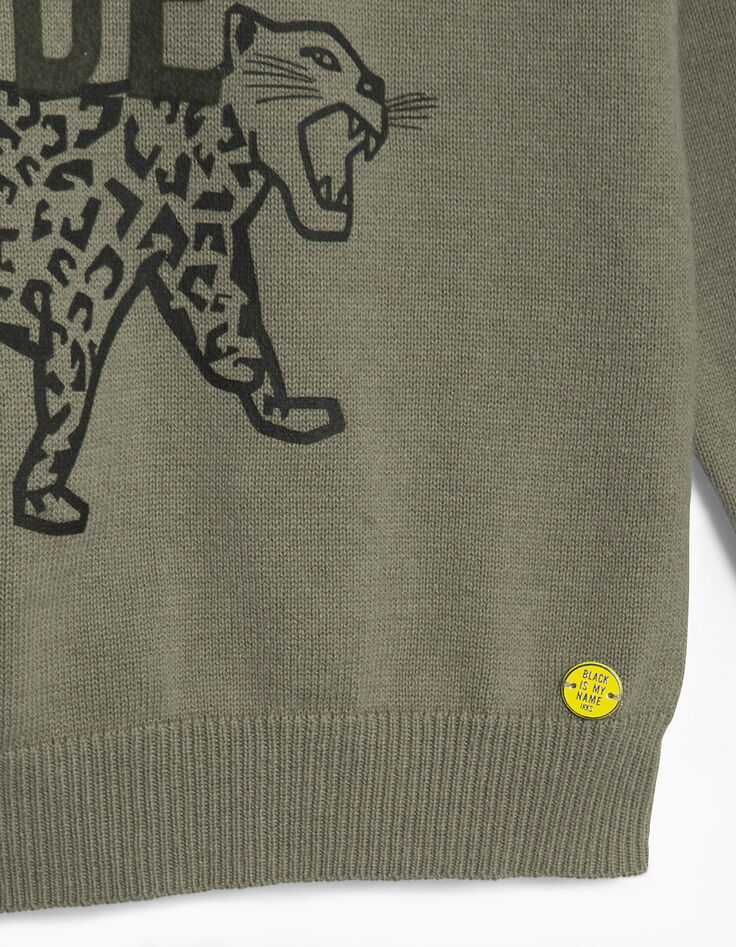 Pull kaki garçon-4