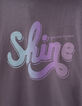 Robe-sweat gris de lin à capuche et message fille-4