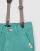 Turquoise bermuda gerestyled chinomodel jongens-8