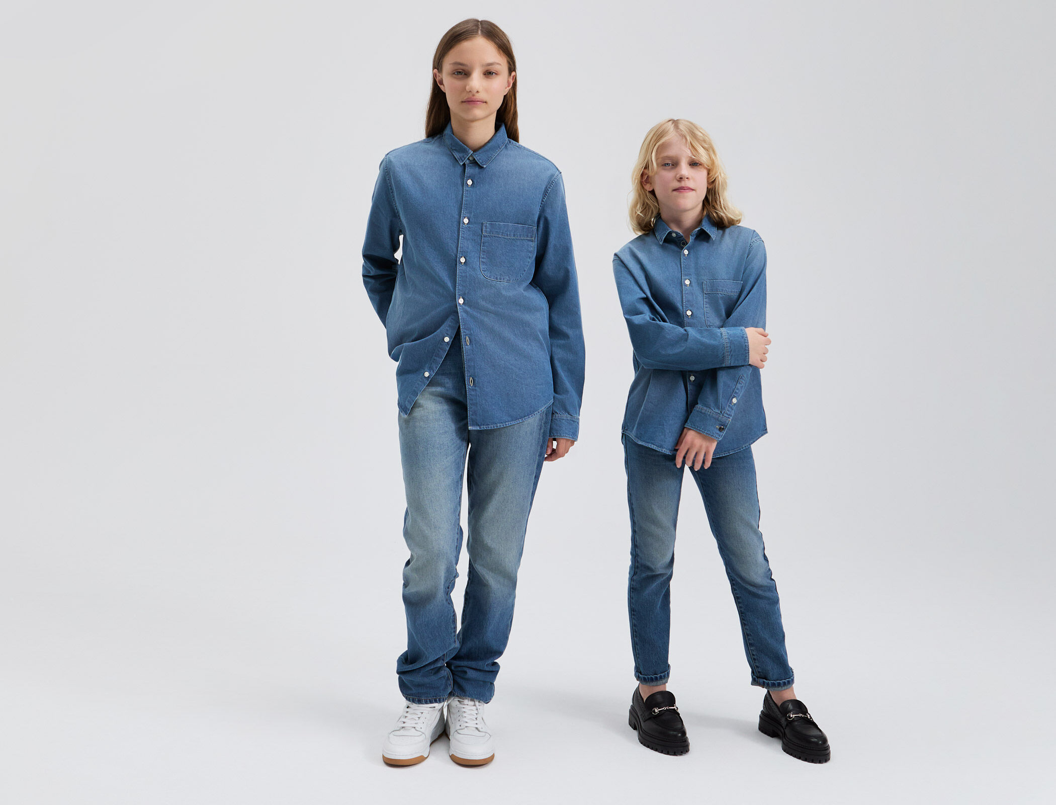 Unisex WATERLESS denim Gender Free shirt