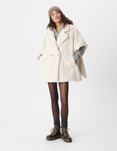 Cape &eacute;crue col tailleur Femme - IKKS
