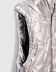 Girls&rsquo; silver quilted lightning bodywarmer-6