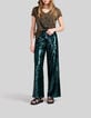 Pantalon de costume malachite tout sequins Femme-2