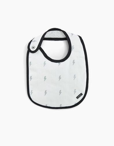 Bavoir blanc pour b&eacute;b&eacute; - IKKS
