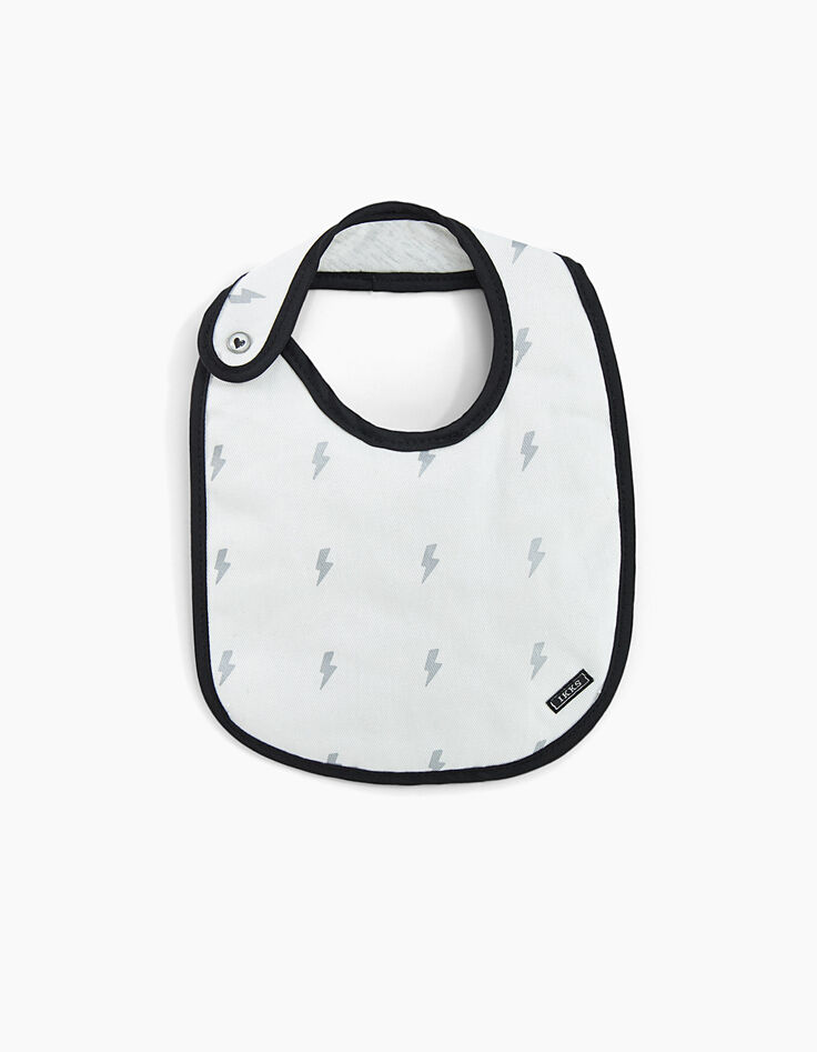Bavoir blanc pour b&eacute;b&eacute;-1