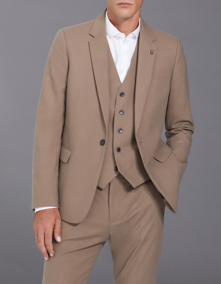 Pure Edition - Veste de costume cappuccino Homme-7