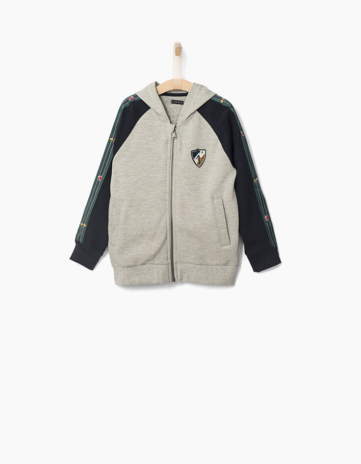 Jungensweatjacke aus Piqué -2 Jungensweatjacke aus Piqué -2