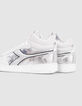 Women’s silver leather IKKS X DIADORA trainers-4