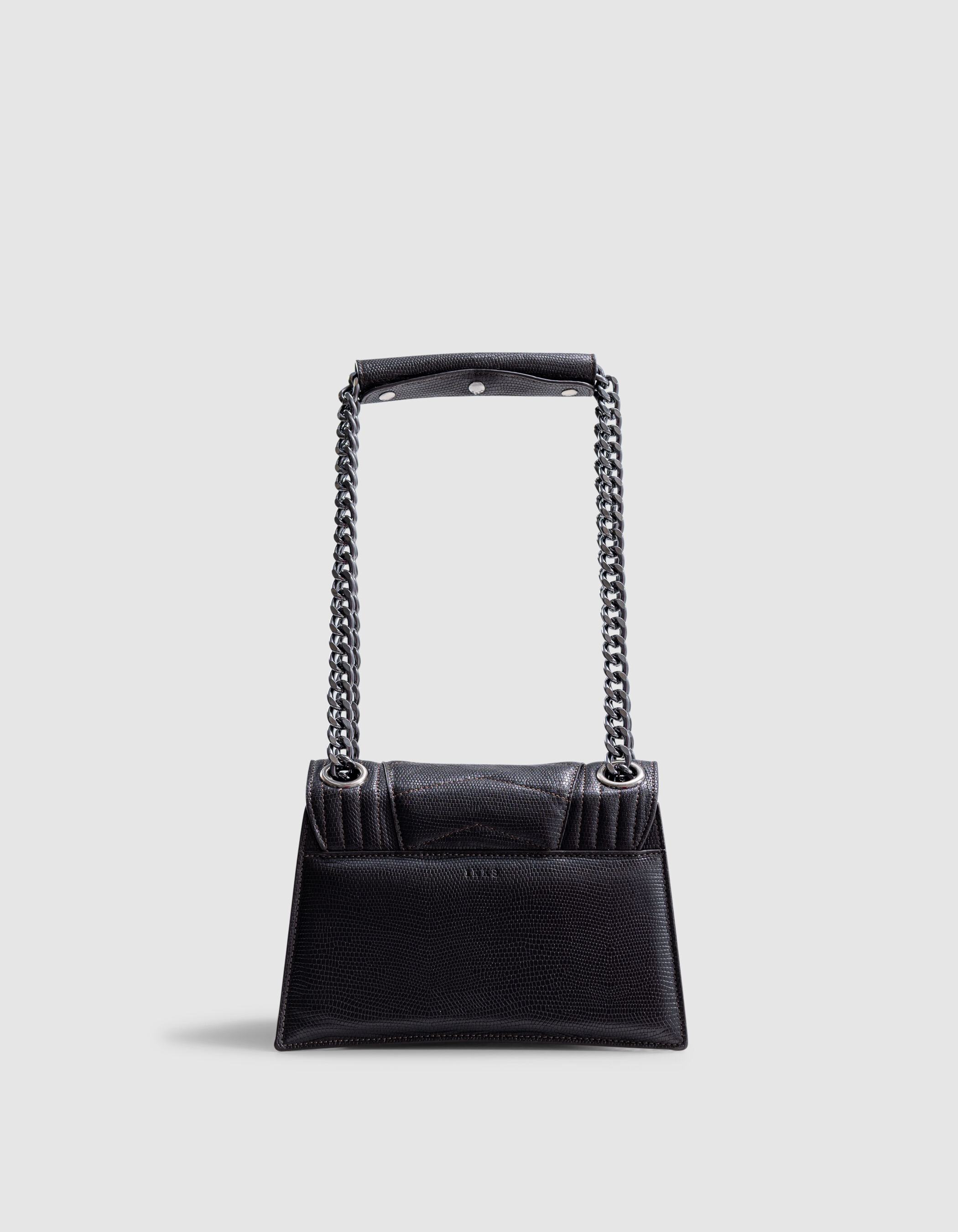 Sac THE 1. ITALY choco cuir embosse Taille S Femme IKKS