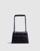 Bolso THE 1. ITALY cuero repujado choco Talla S para mujer-3