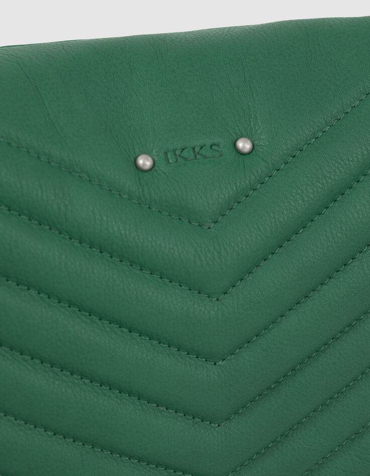 Women’s green leather 1440 Steward shoulder bag-4