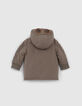 Parka kaki fourrée avec lunettes-aviateur bébé garçon-3