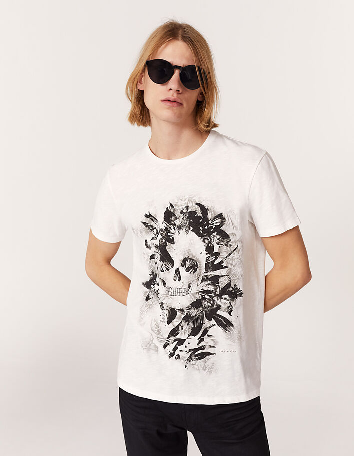 off white skull tee