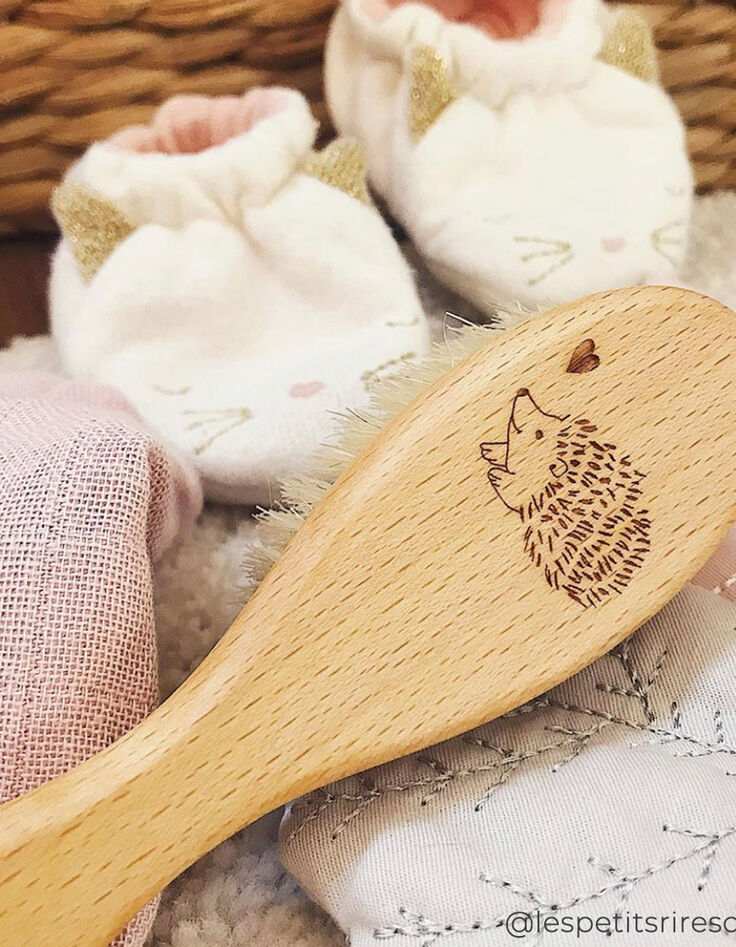 Brosse à cheveux en bois BARNABE AIME LE CAFE-4