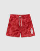Rote Badeshorts mit Palmenprint für Jungen-1