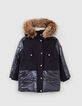 2-in-1 Parka / Anorak für Mädchen marineblau, Sternenprint-2