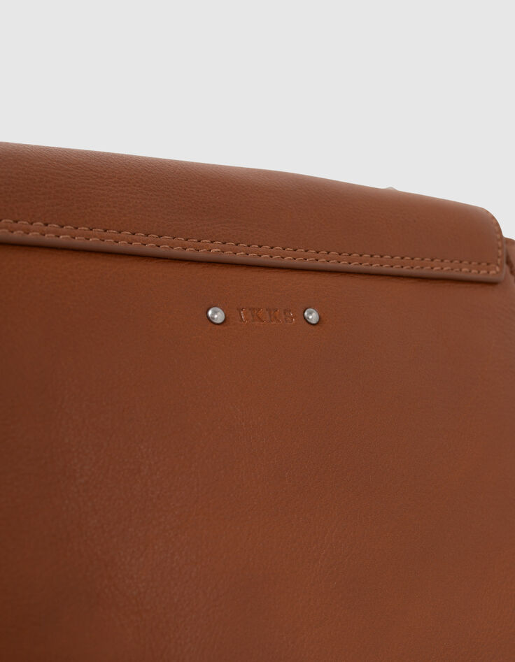 Sac The Pilot camel cuir Femme-4