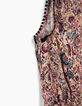 Combi short rose poudré imprimé cachemire fille-6